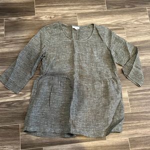 J Jill Pure Jill Linen 3/4 Sleeve Blouse Top size XS